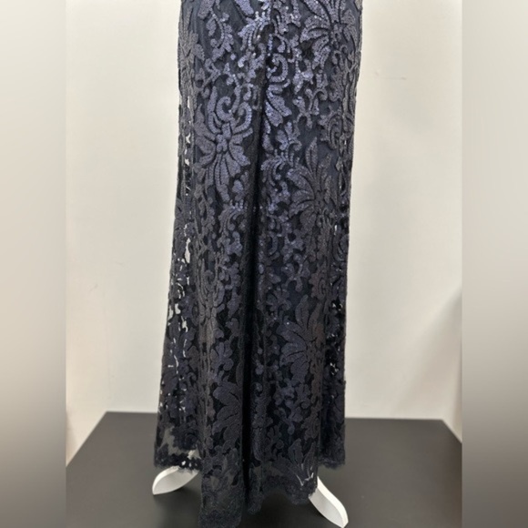 Tahari ASL navy evening gown NWT size 8 - Picture 11 of 15